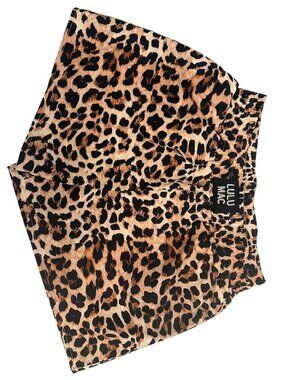Lulu Mac Leopard Boxer Shorts NWT XL